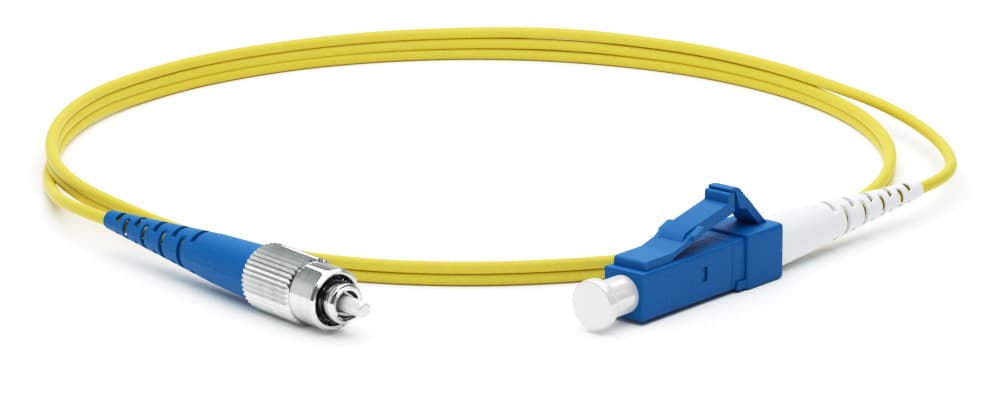 Hyperline FC-S2-9-FC/UR-LC/UR-H-1M-LSZH-YL Патч-корд волоконно-оптический (шнур) SM 9/125 (OS2), FC/UPC-LC/UPC, 2.0 мм, simplex, LSZH, 1 м 243763