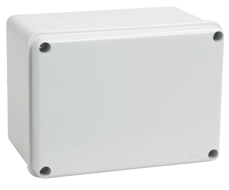 IEK Коробка КМ41261 распаячная для о/п 150х110х85 мм IP44 (RAL7035, гладкие стенки)