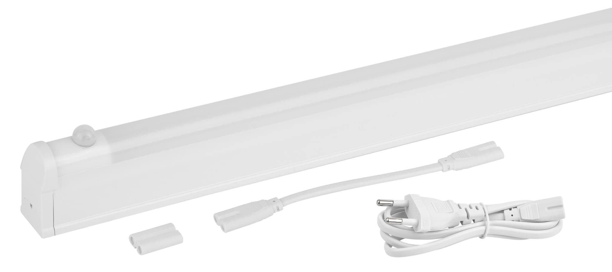 ЭРА LLED-02-12W-4000-MS-W Линейный светодиодный светильник с датчиком движения12Вт 4000К L872мм
