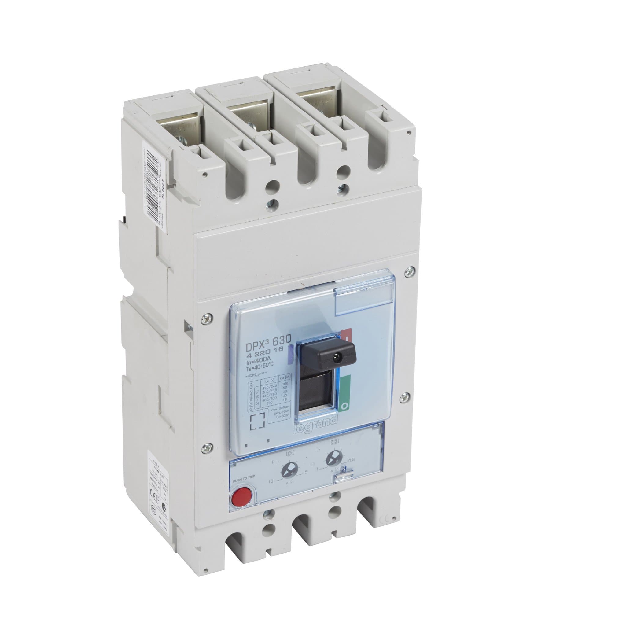 Legrand DPX3 630 Автоматический выключатель 3P 400А 50kA/ТМ 422016 — миниатюра 1