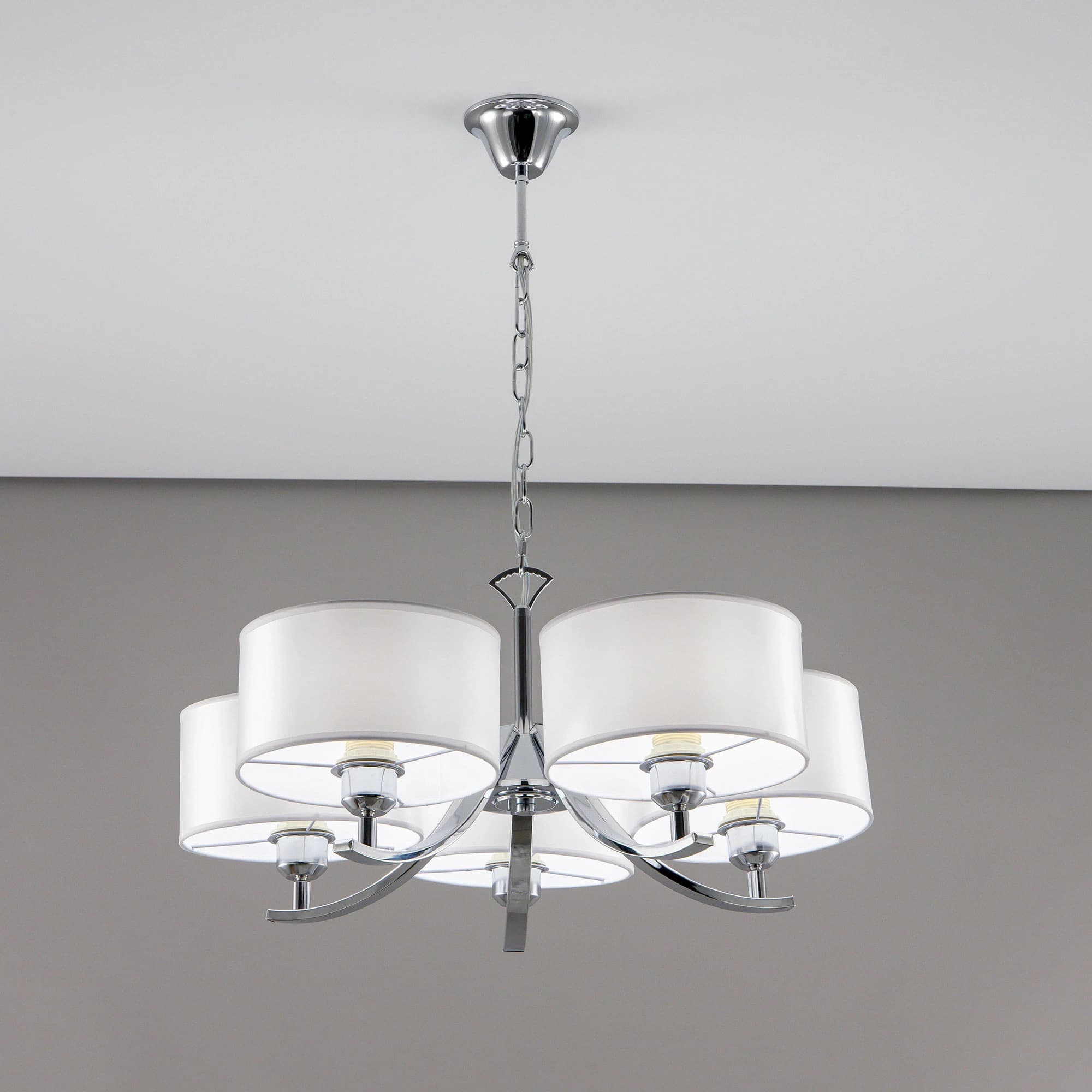 Citilux CL466150 Эвита Хром+Белый Люстра — миниатюра 3