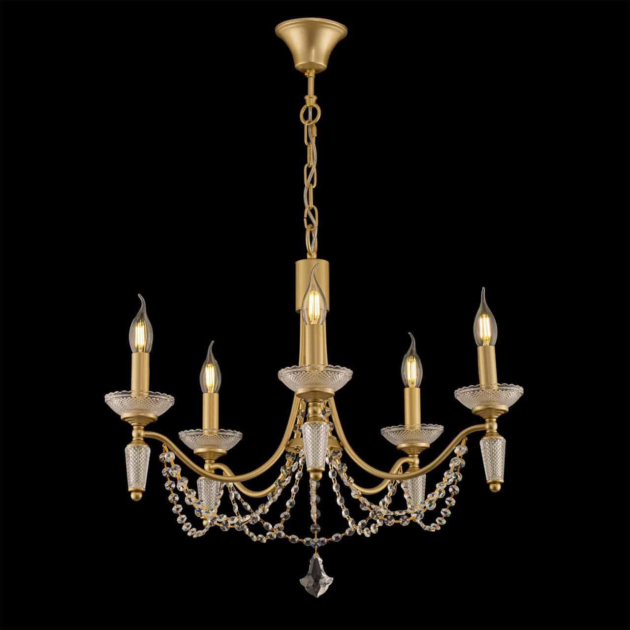 Freya Classic Zoe Золото Люстра FR2009PL-05G — миниатюра 9