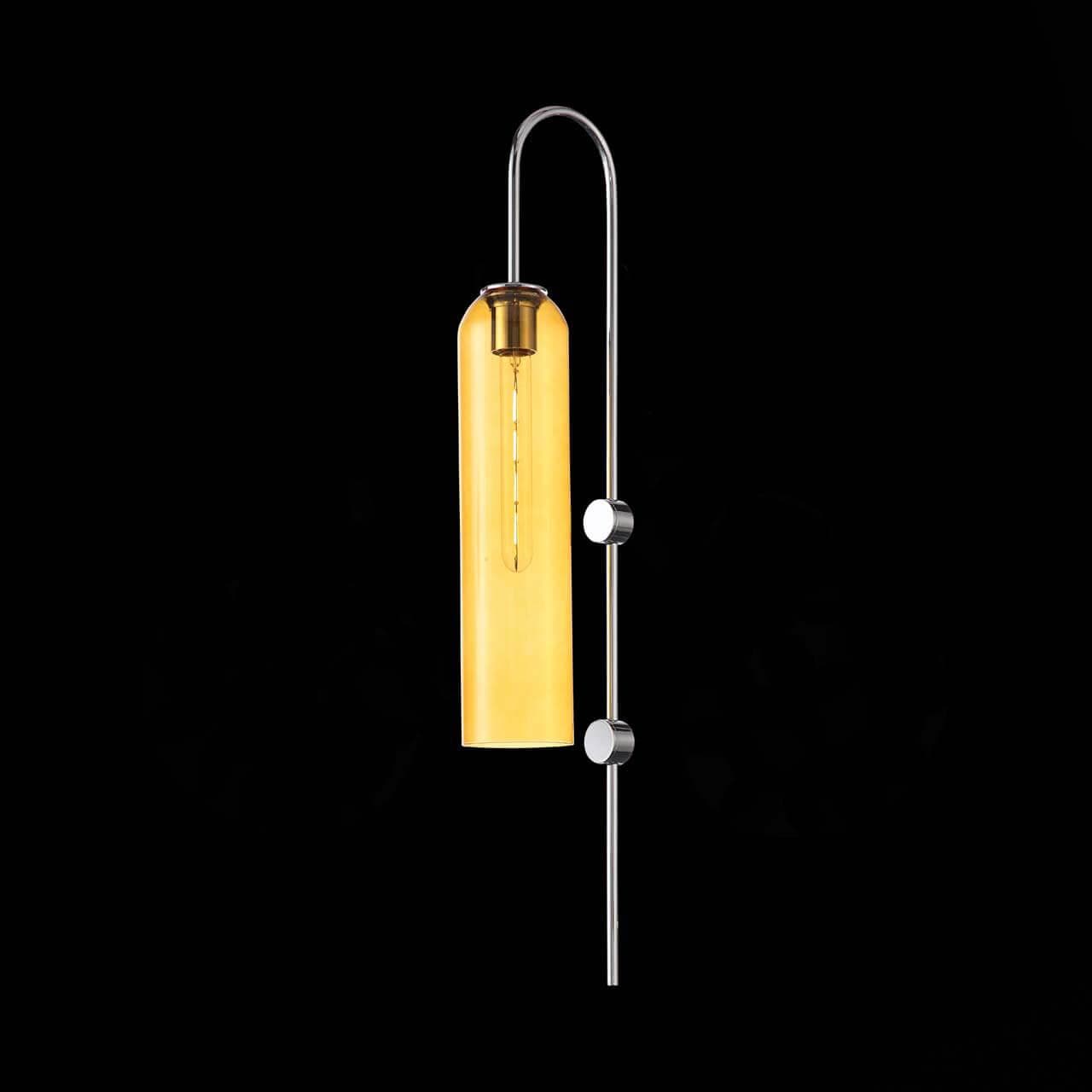 ST Luce SL1145.191.01 Светильник настенный Хром/Янтарный E27 1*60W — миниатюра 2