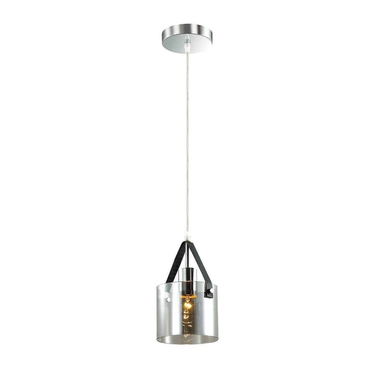 Lumion 3716/1 LN18 132 хром/дымчатый Подвес E27 60W 220V VALARIE — миниатюра 1