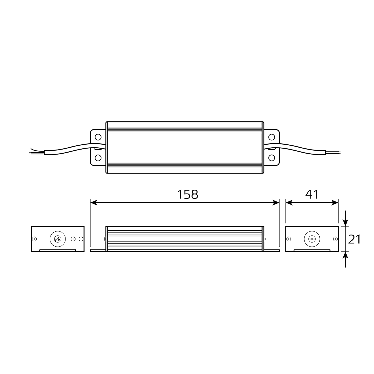 Gauss Блок питания Basic 12V 75W IP67 1/20 BT523 — миниатюра 2