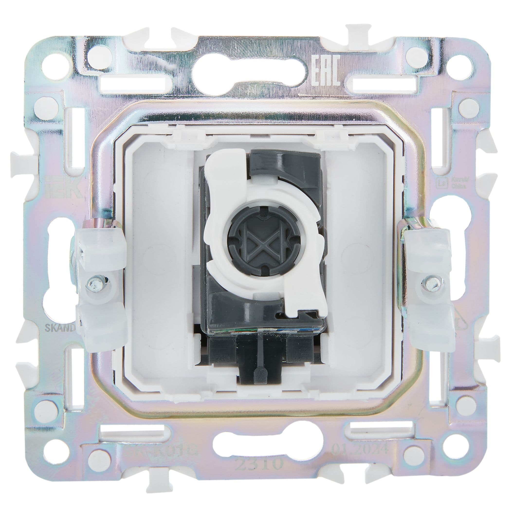 IEK SKANDY Графит Розетка компьютерная RJ45 кат.5E SK-K01G — миниатюра 3