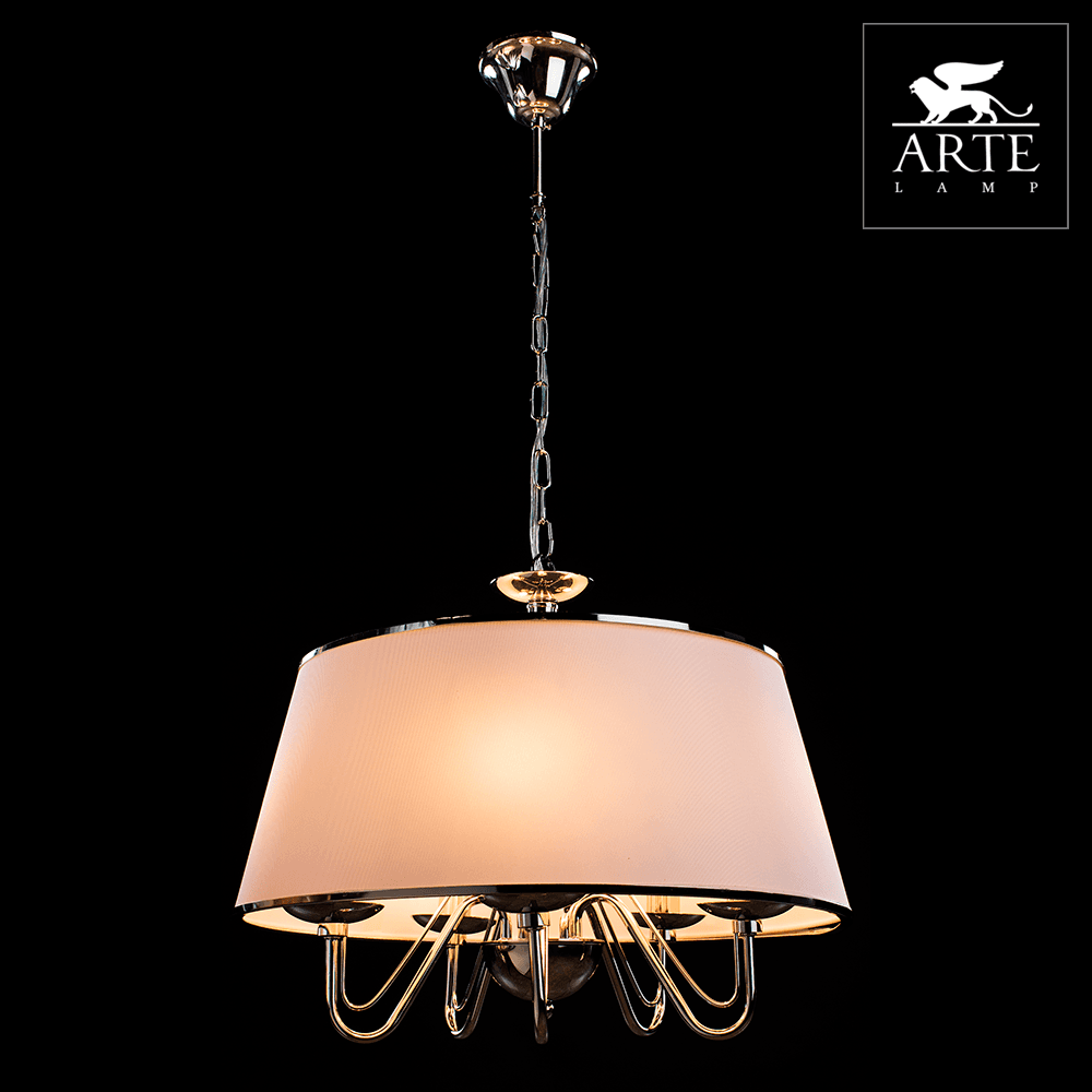 Arte Lamp Aurora Хром/Белая Люстра 40W E14 A1150SP-5CC — миниатюра 2