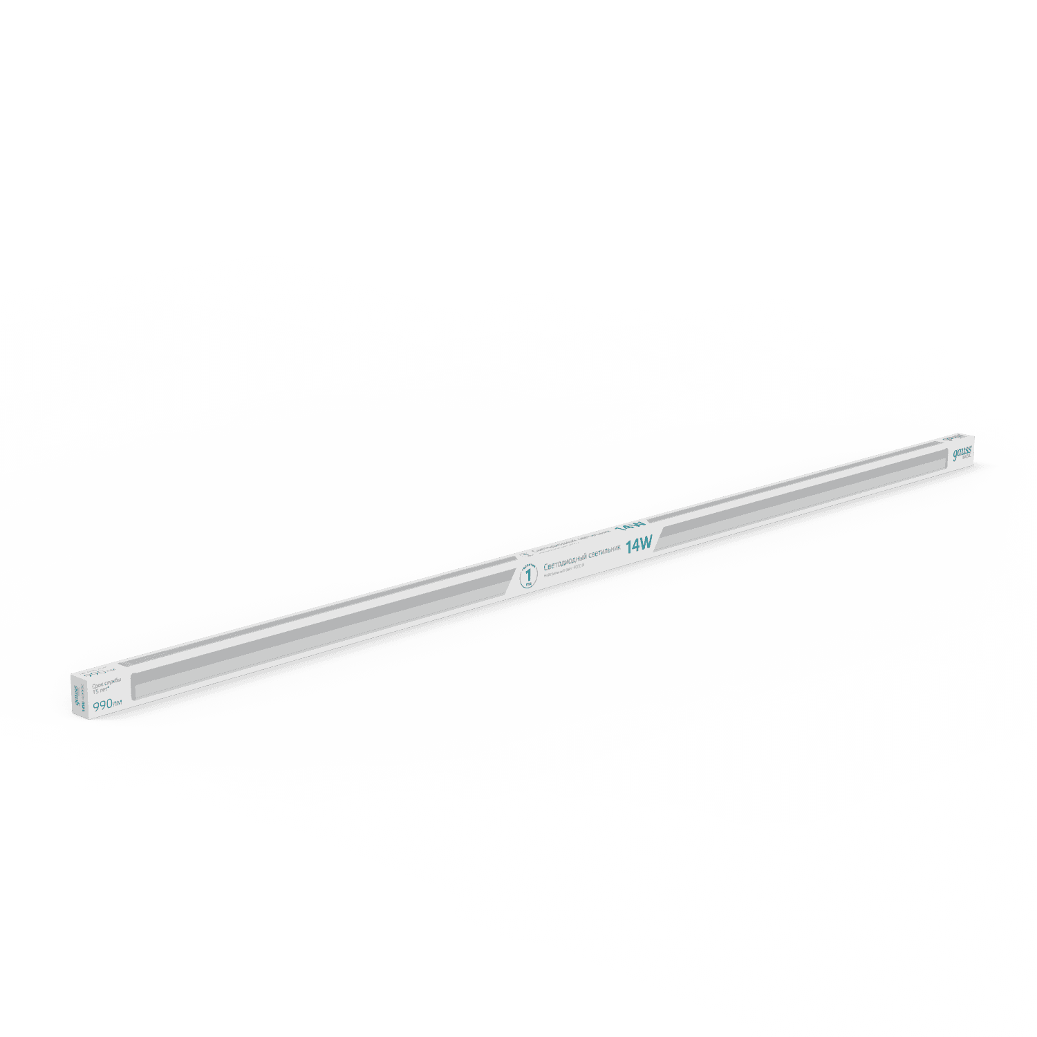 Gauss Светильник LED TL Basic линейный матовый 14W 4000K 1178*22*33, 990лм 1/25 930411214 — миниатюра 4