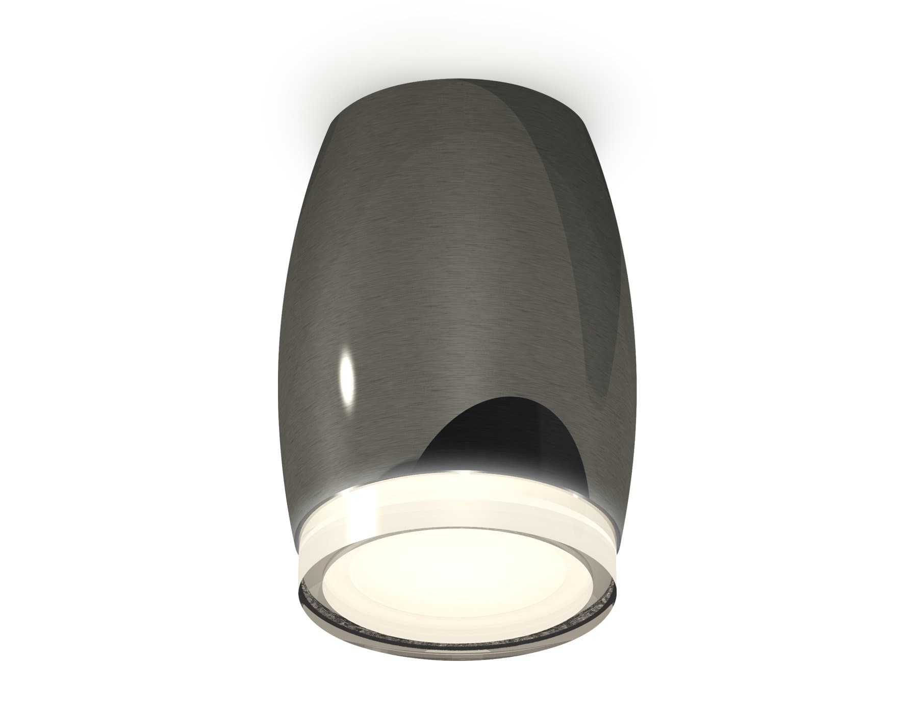 Ambrella Комплект накладного светильника с акрилом XS1123022 DCH/FR/CL черный хром/белый матовый/прозрачный MR16 GU5.3 (C1123, N7160)