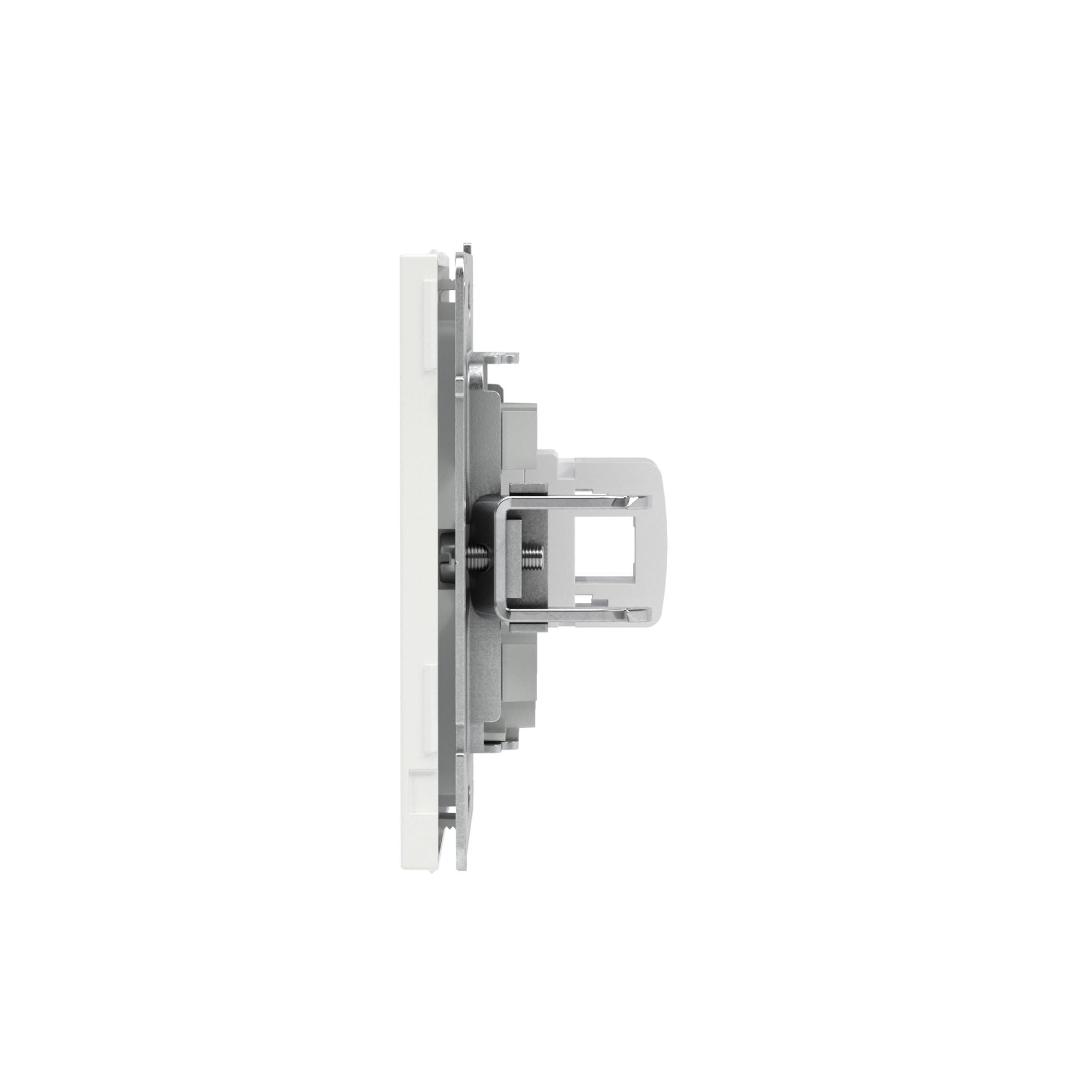DKC KANT Компьютерная розетка RJ-45 без шторки, кат.6А одинарная,белая магнолия — миниатюра 4