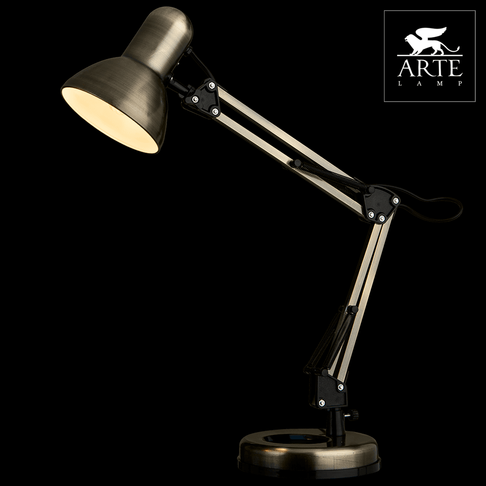Arte Lamp Junior Бронза Лампа настольная офисная 40W E27 A1330LT-1AB — миниатюра 2