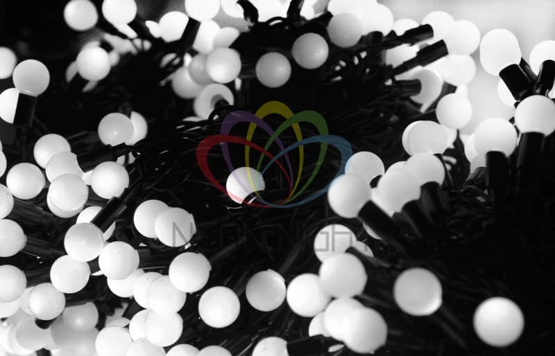 NEON-NIGHT Гирлянда "LED ClipLight - ШАРИКИ" 24V, 3 нити по 20 м, цвет диодов Белый 323-615 — миниатюра 2