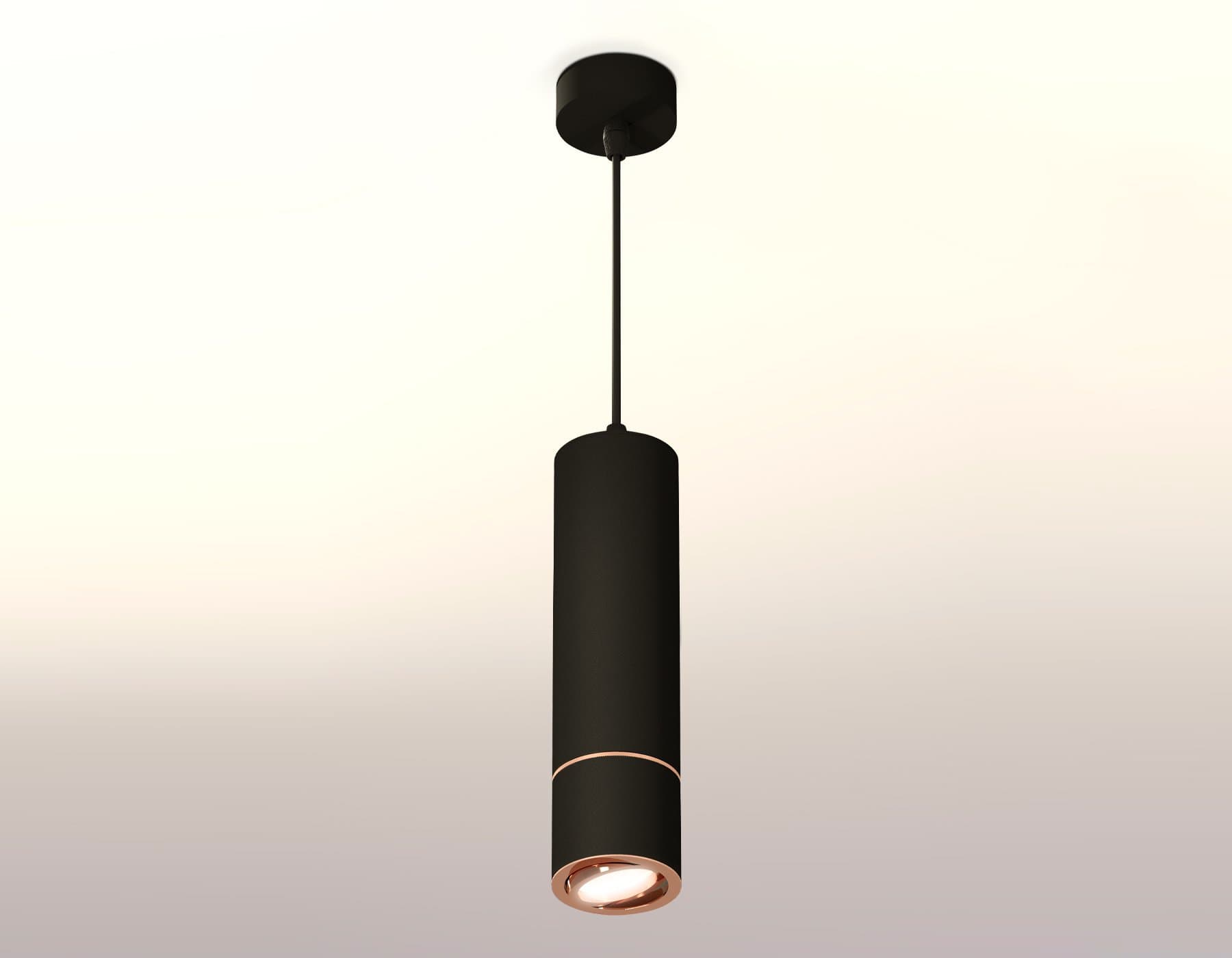 Ambrella Комплект подвесного поворотного светильника XP7402055 SBK/PPG черный песок/золото розовое полированное MR16 GU5.3 (A2311, C7456, A2073, C7402 — миниатюра 2