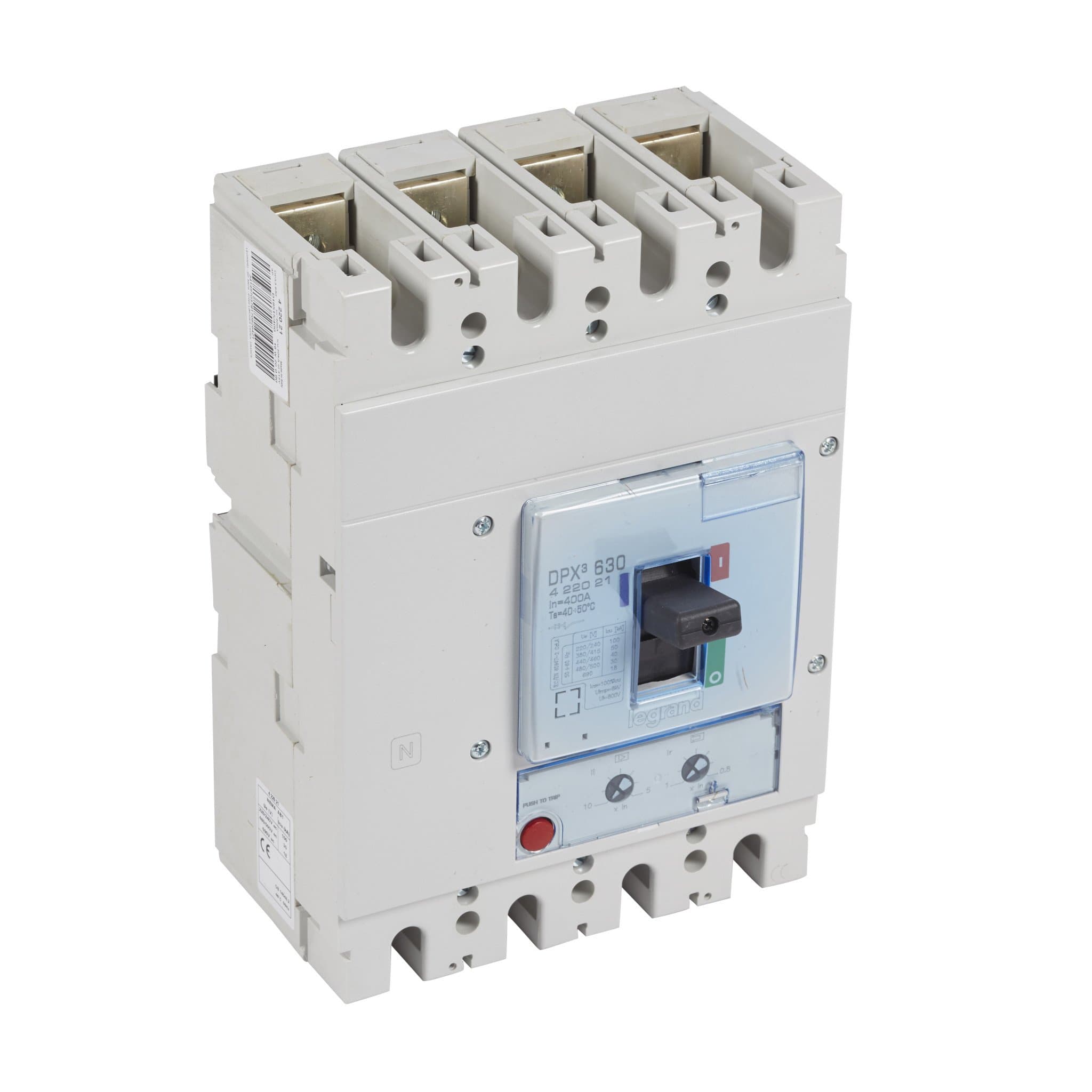 Legrand DPX3 630 Автоматический выключатель 4P 400А 50kA/термомагн.расц. 422021