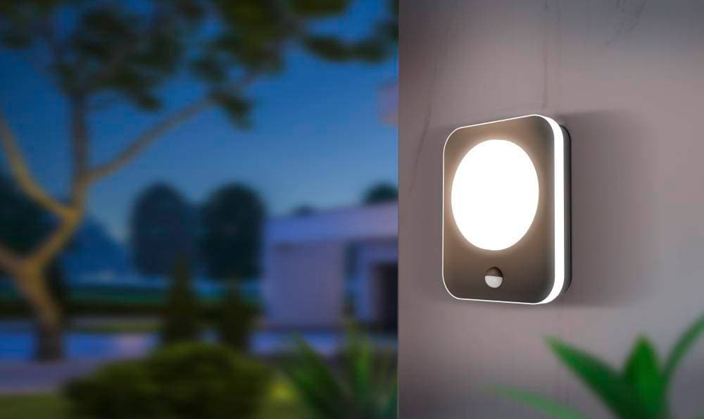 Eglo 99584 Уличный светод. настен. светильник MADRIZ с датч. дв-я, 9W(LED), H190, L230, 993lm, лит. алюм. — миниатюра 2