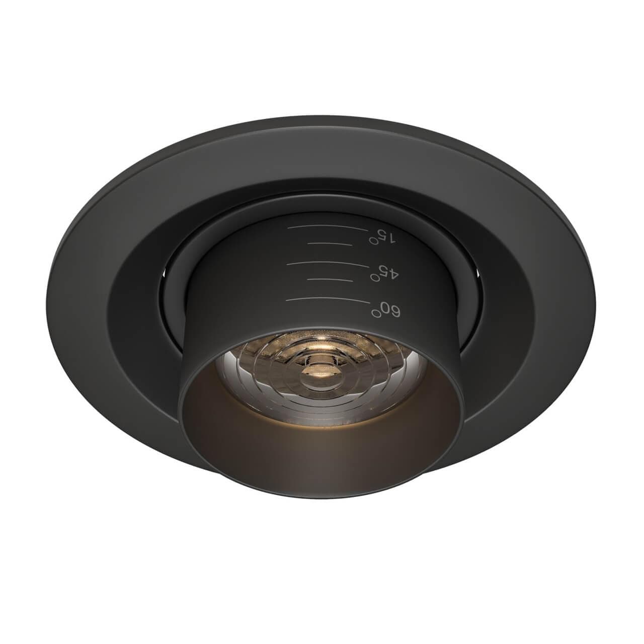 Maytoni Downlight Elem Черный Встраиваемый светильник DL052-L7B3K — миниатюра 6