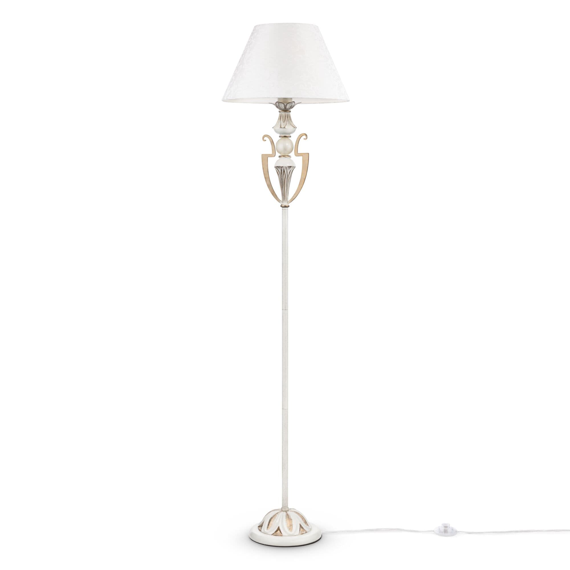 Maytoni Elegant Monile Белый с Золотом Торшер 1xE27 40W ARM004-00-W — миниатюра 3