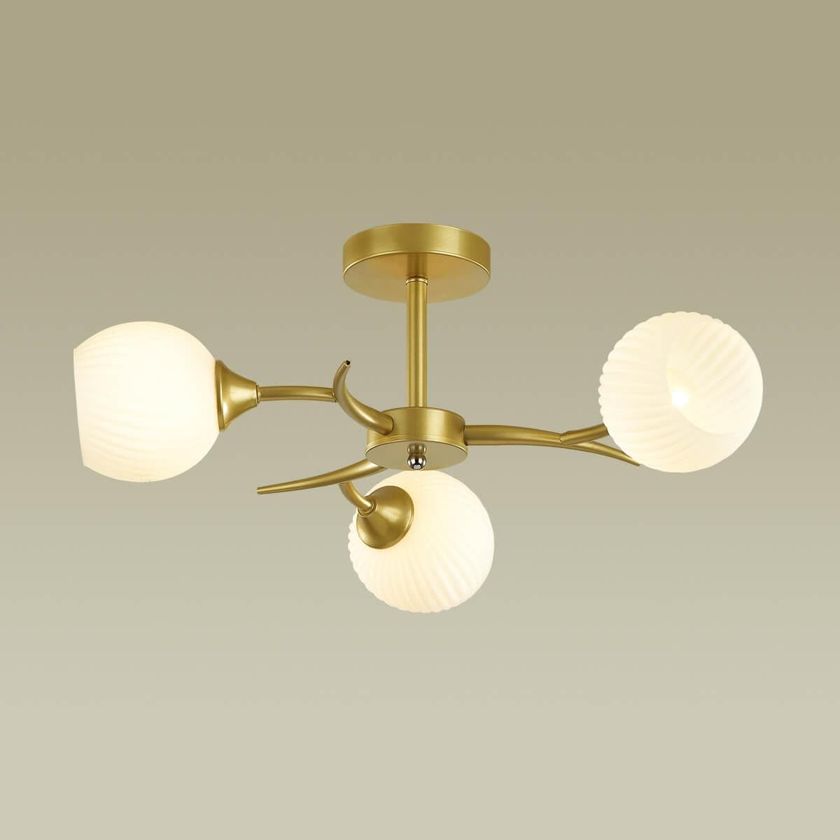 Lumion 4545/3C COMFI LN21 051 матовое золото, белый Люстра потолочная E27 3*60W 220V GISELLE — миниатюра 3
