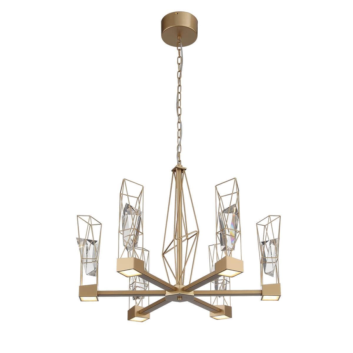 ST Luce SL815.203.06 Люстра подвесная Матовое золото/Матовое золото, Прозрачный LED 6*8W 4000K — миниатюра 2