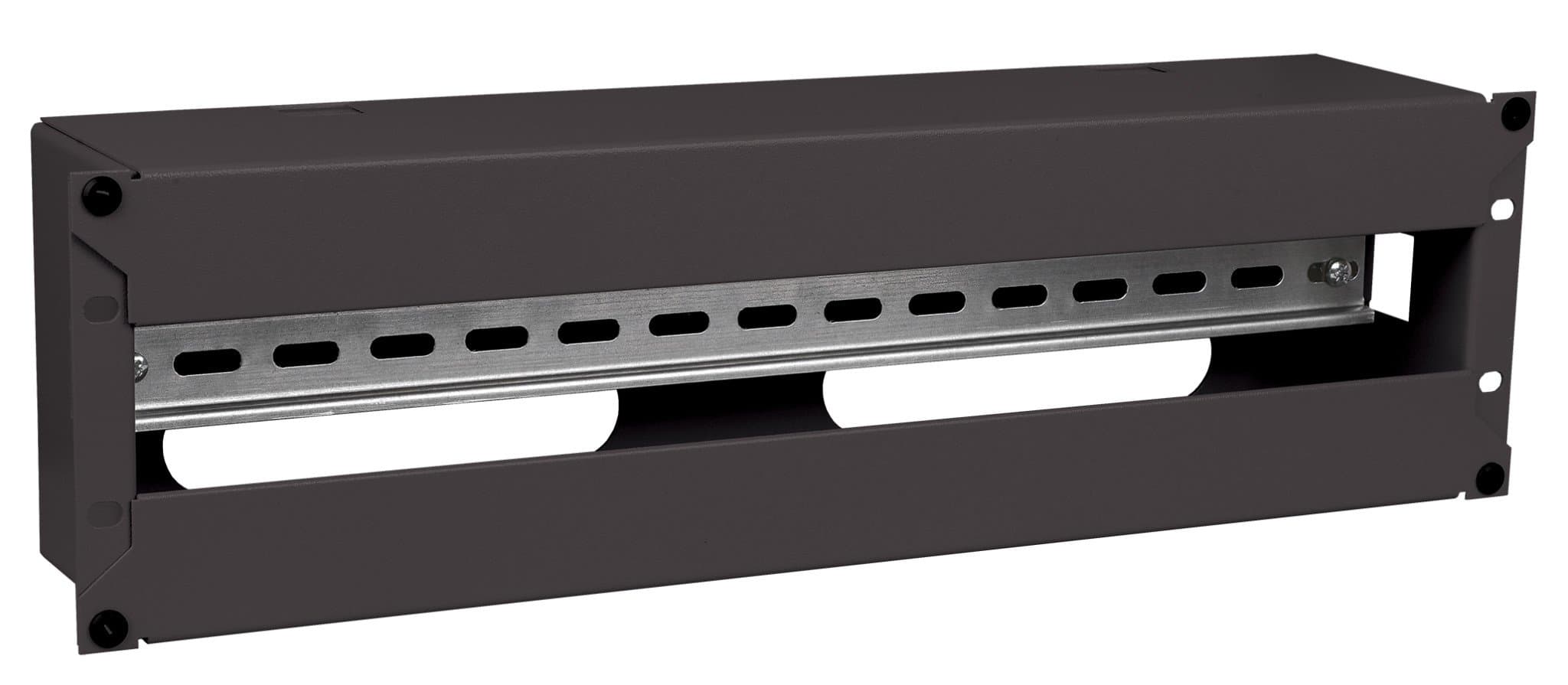 IEK ITK Панель электрораспределительная 3U с DIN-рейкой черная EDP05-3U22M