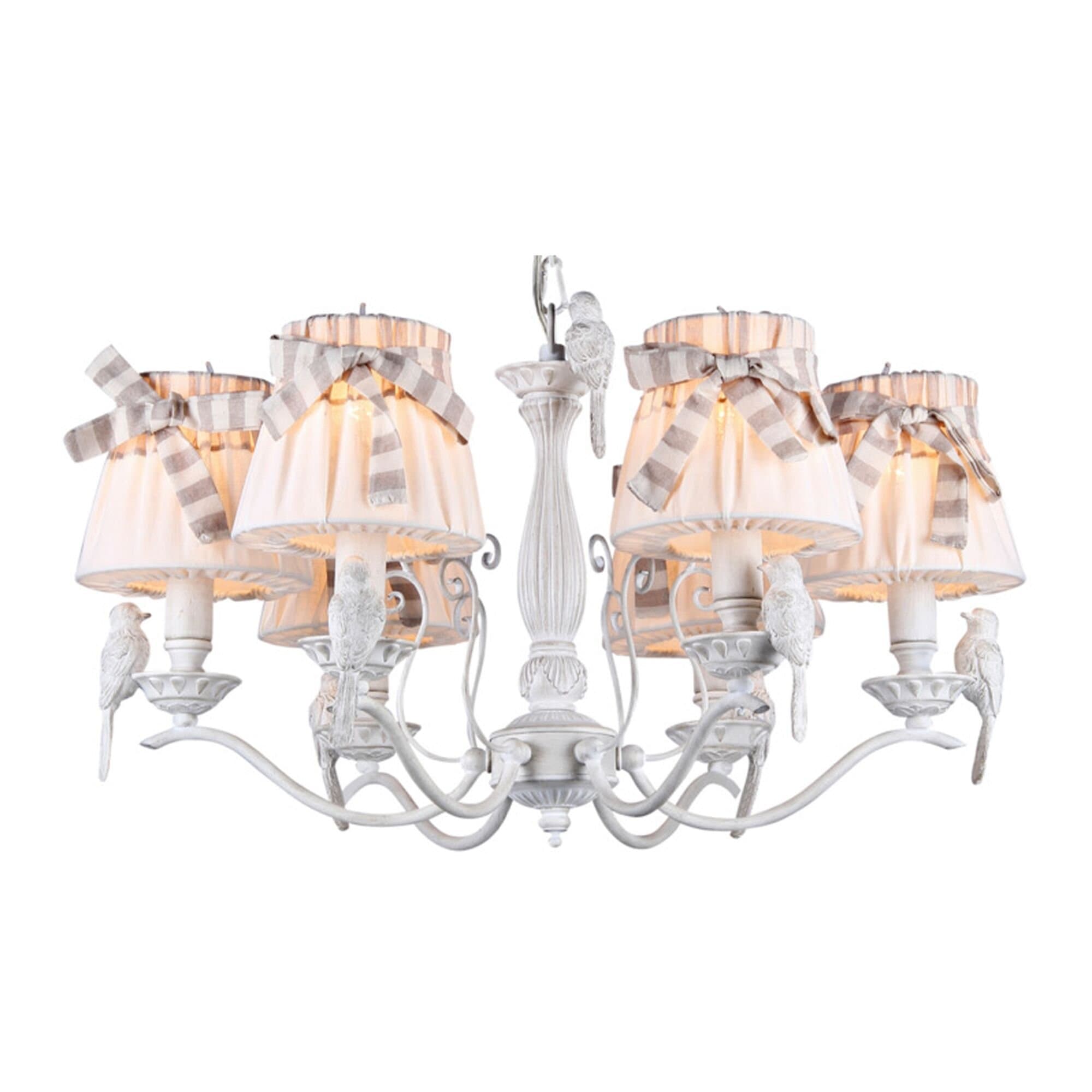 Maytoni Elegant Bird Белый Антик Люстра 6xE14 40W ARM013-06-W — миниатюра 8
