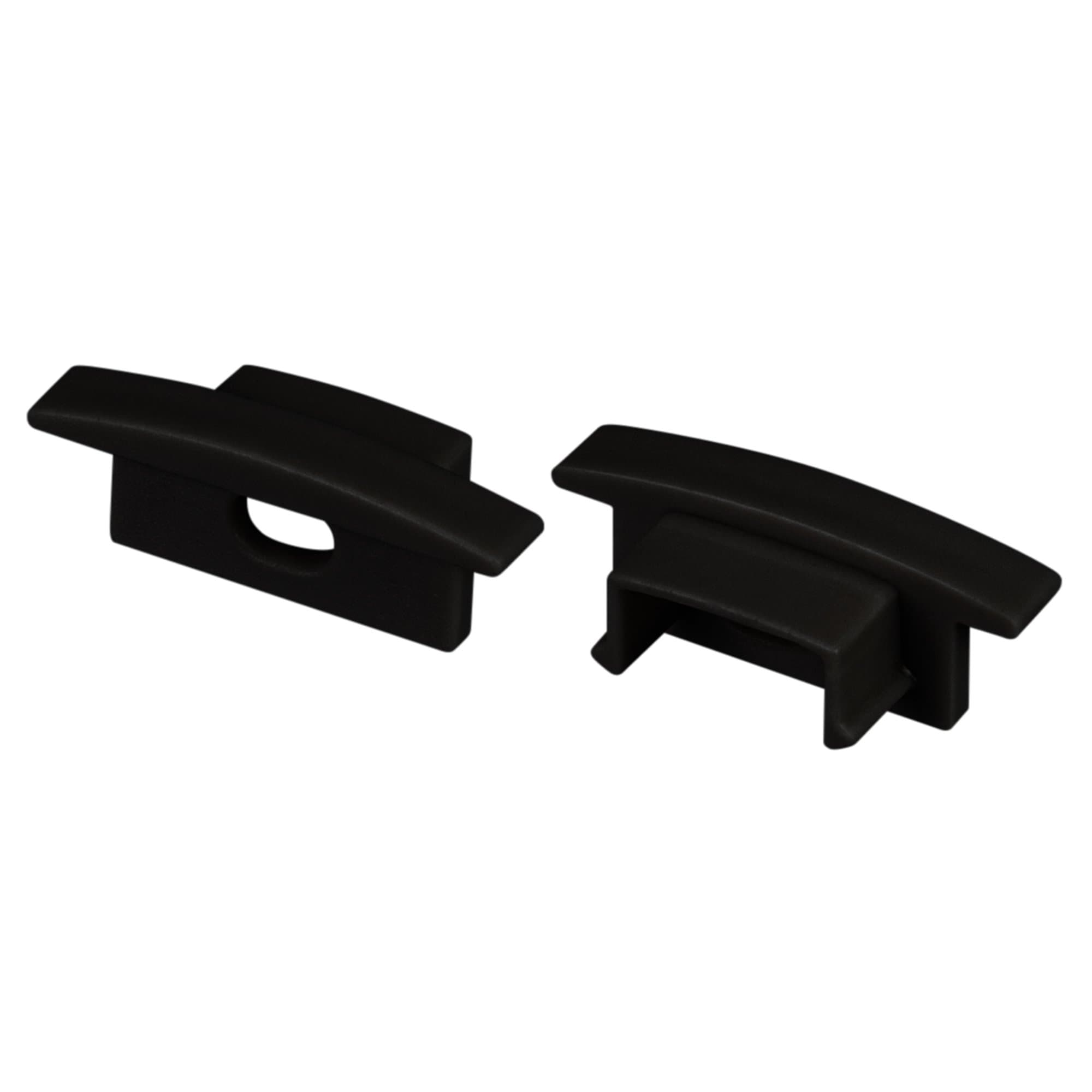 Arlight Заглушка LINE-2308-F BLACK с отверстием (Пластик) 040320