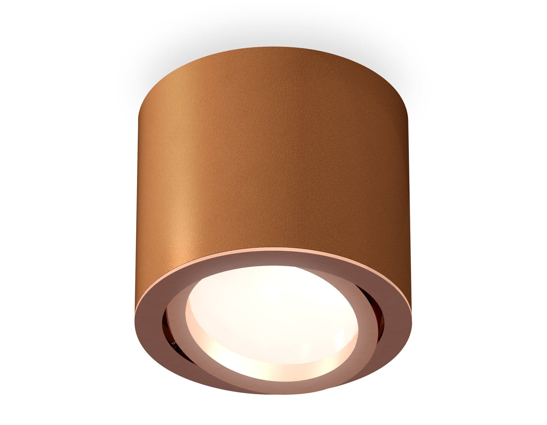 Ambrella Комплект накладного поворотного светильника XS7404002 SCF/PPG кофе песок/золото розовое полированное MR16 GU5.3 (C7404, N7005) — миниатюра 1