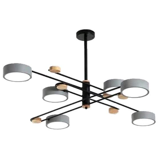 Kink Light 07648-6,16 Люстра Рапис серый d100 h70 LED 6*12W (4000К)