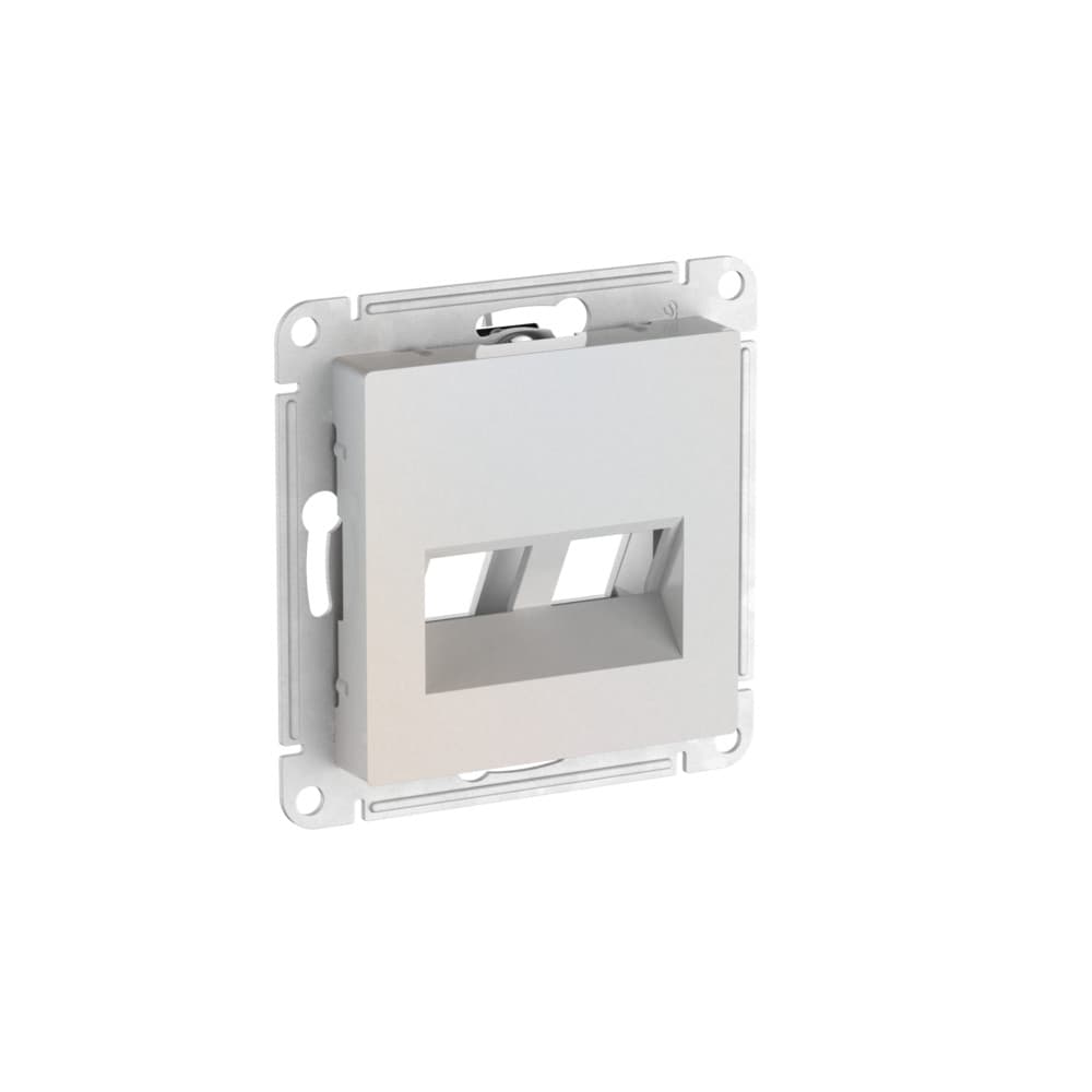Systeme Electric AtlasDesign Жемчуг Накладка двойная для информационных функций типа Keystone — миниатюра 1