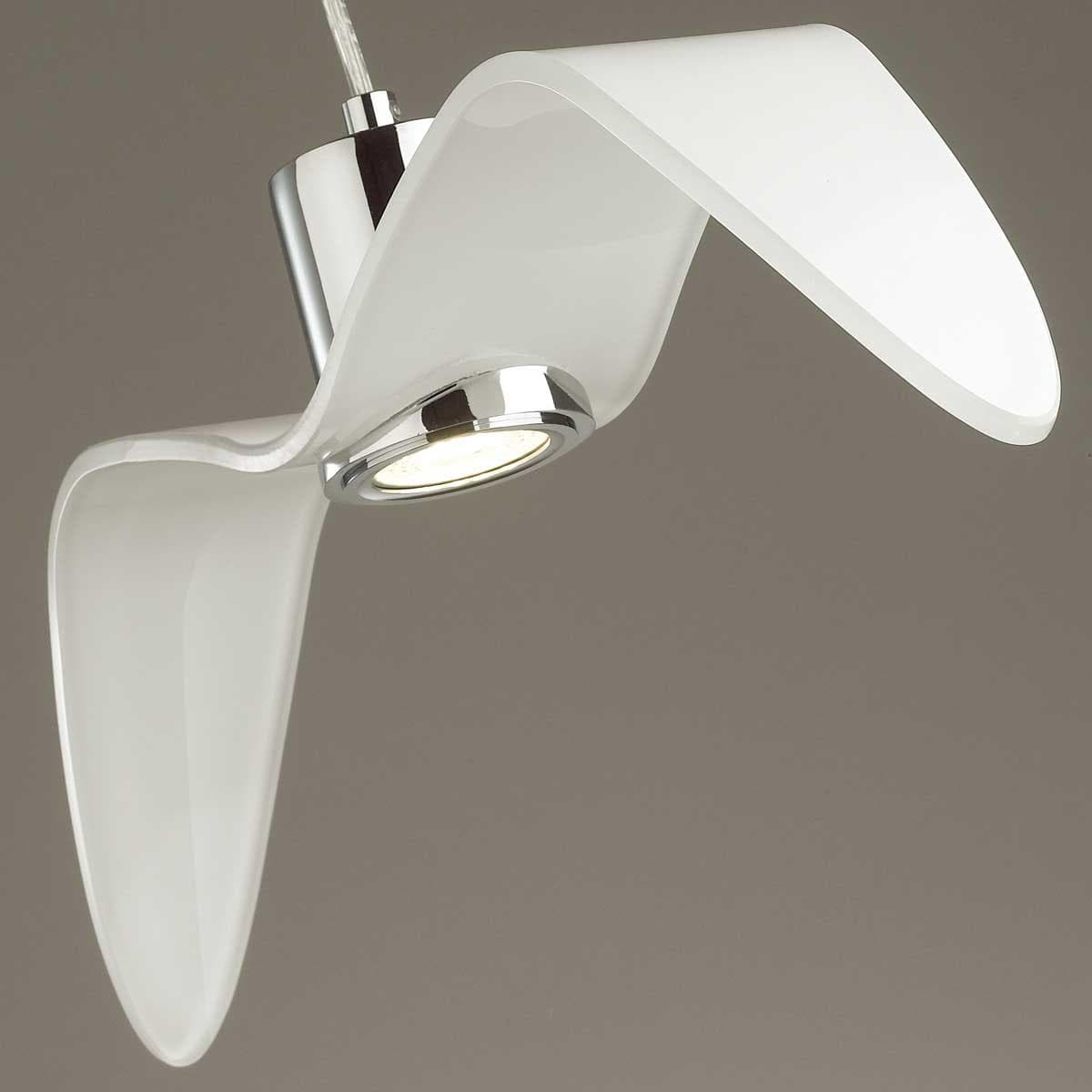 Odeon Light 4903/1C Подвес GU10 1*5W BIRDS PENDANT ODL22 233 белый/хром/стекло — миниатюра 3