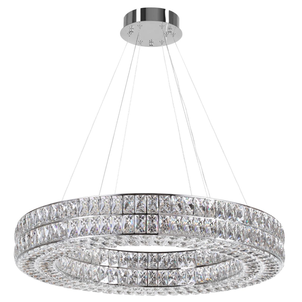Odeon Light 4927/85L L-VISION ODL24 479 хром/металл/хрусталь Люстра LED 85W 4000K 5074Лм PANTA