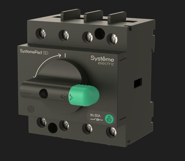 Systeme Electric Выключатель-разъединитель SystemePact SD80 3P 20A — миниатюра 2