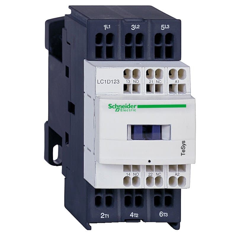 SE Contactors D Telemecanique Контактор 3Р 9A, 3НО сил.конт. 1НО+1НЗ доп.конт. катушка 220В, 50Гц, пружинный зажим LC1D093M7 — миниатюра 1