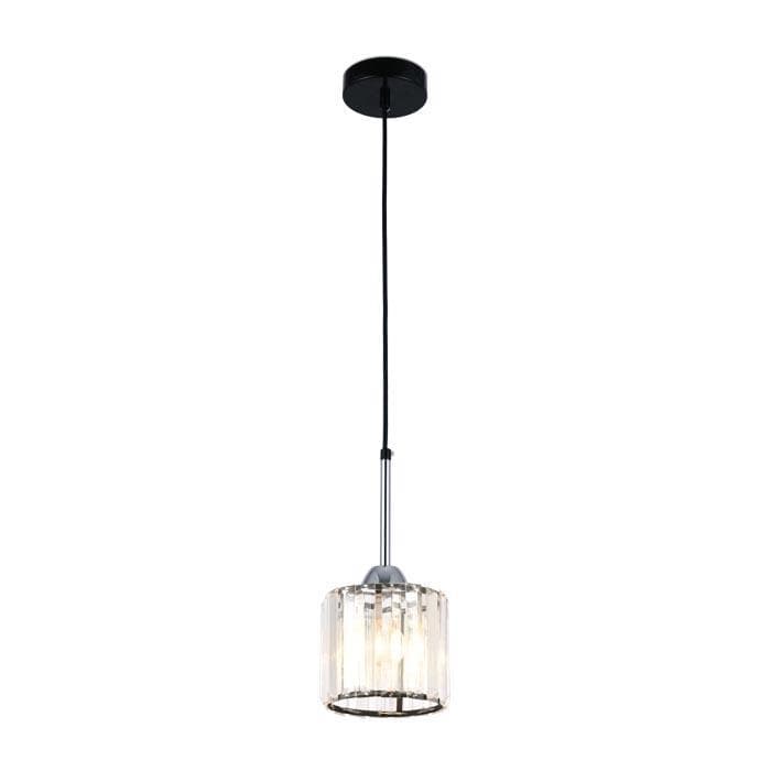 Ambrella Подвесной светильник с хрусталем TR5894 BK/CL черный/прозрачный E14 max 40W D135*890 — миниатюра 1