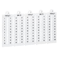 Legrand Viking 3 Листы с этикетками для клеммных блоков гориз формат шаг 6 мм цифры от 101 до 200 039521