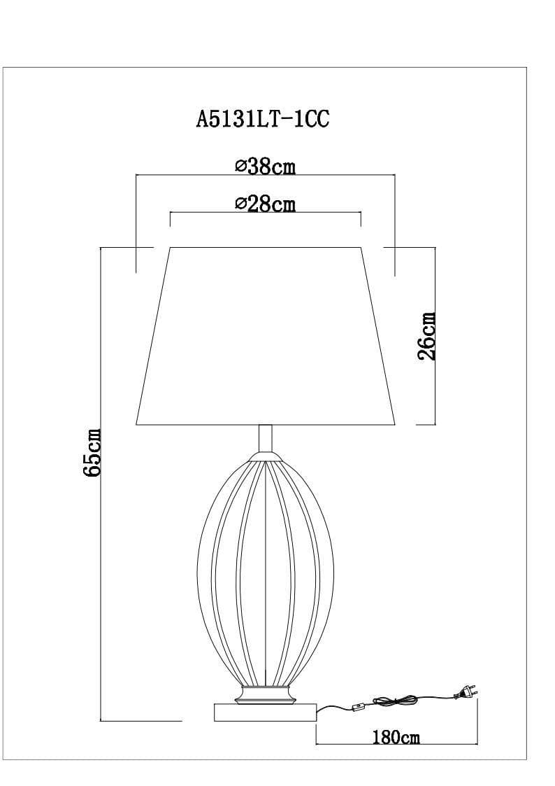 Arte Lamp A5131LT-1CC Настольные лампы декоративные — миниатюра 2