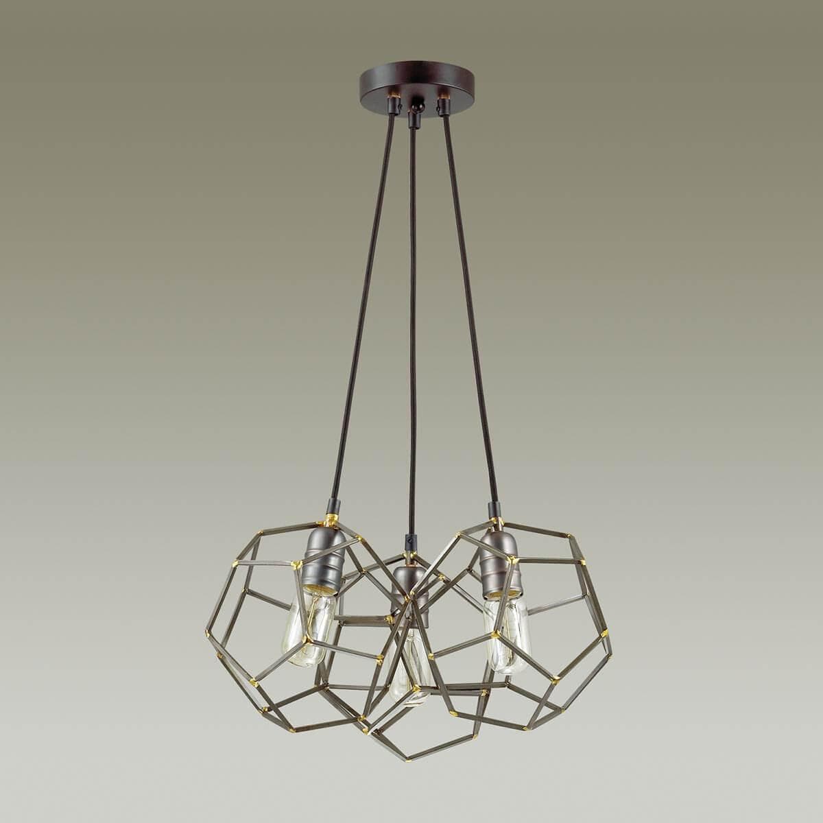 Lumion 3739/3 LN19 140 коричневый Люстра E27 3*60W 220V ERVIN — миниатюра 3