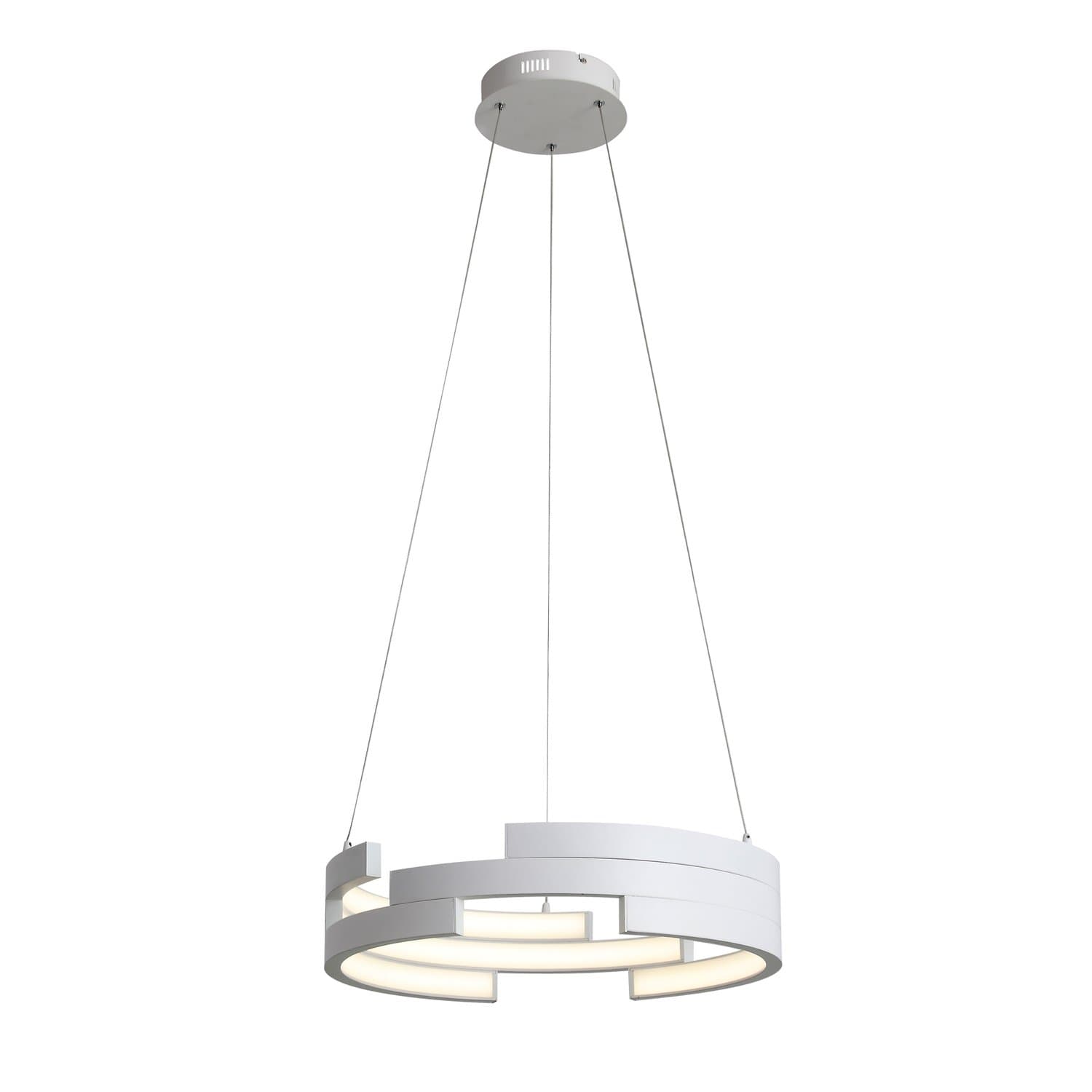 ST LUCE SL963.503.01 Люстра подвесная Белый/Белый LED 1*45W — миниатюра 1