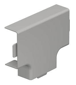 OBO Bettermann Отвод T-образный кабель-канала WDK 15x40 мм, ПВХ серый RAL7030 6158471 — миниатюра 2
