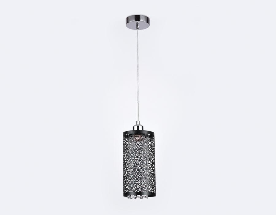 Ambrella Подвесной светильник со сменной лампой TR3637 CH/BK хром/черный E14 max 40W D130*1100 — миниатюра 3