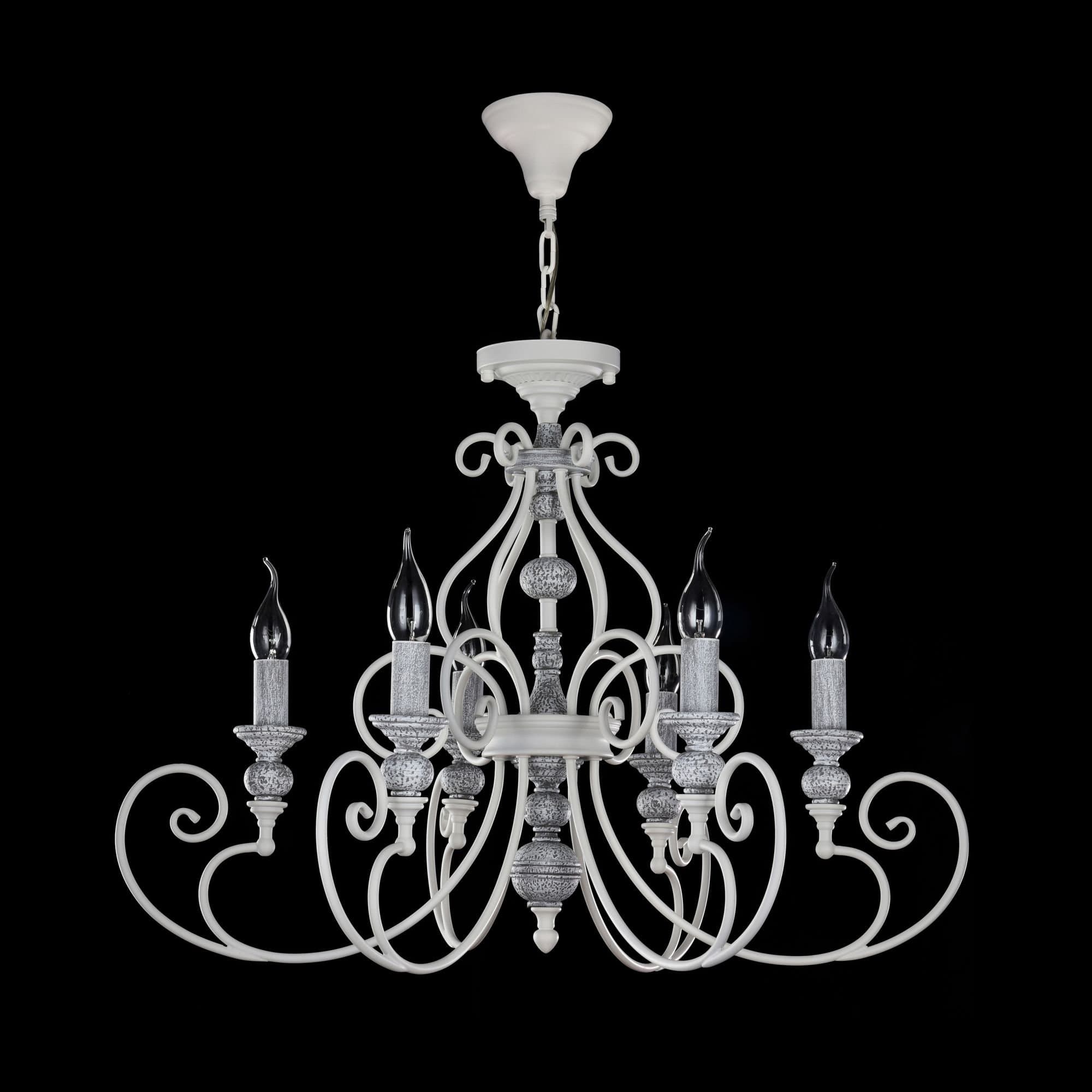 Maytoni Elegant Karina Белый Люстра 6xE14 60W ARM631-PL-06-W — миниатюра 5