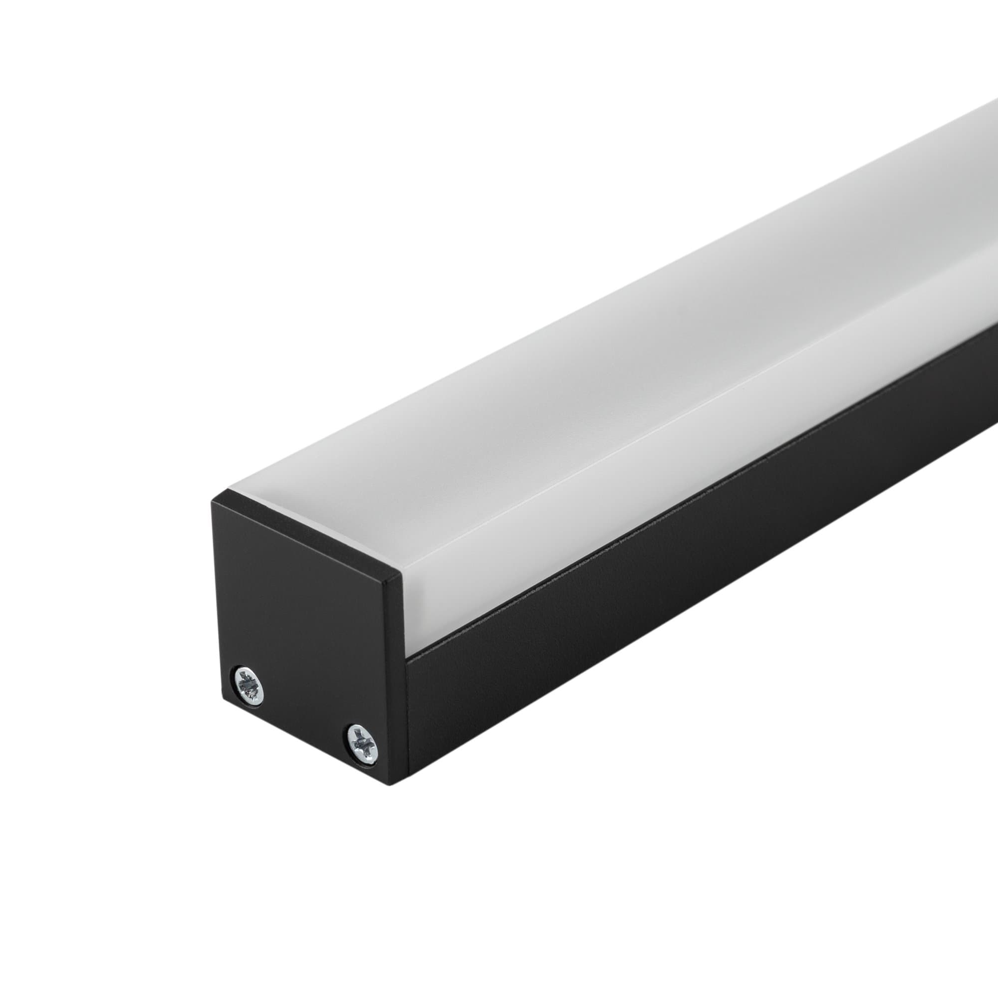 Arlight Профиль с экраном SL-LINE-2011M-2500 BLACK+OPAL SQUARE (Алюминий) 027993 — миниатюра 4