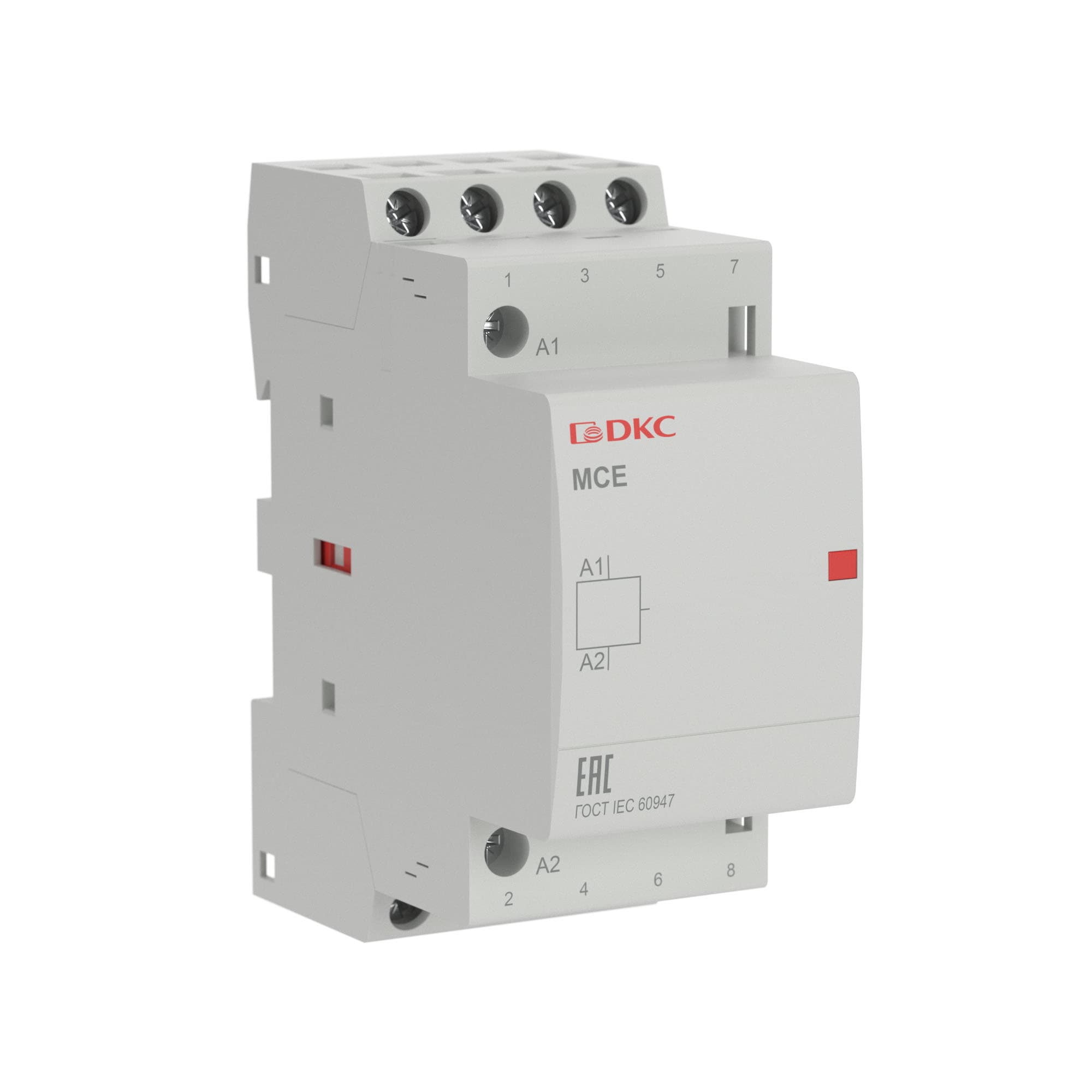 Контактор модульный YON max типа MCE, 4P, 20A, 24В DC, 4НО
