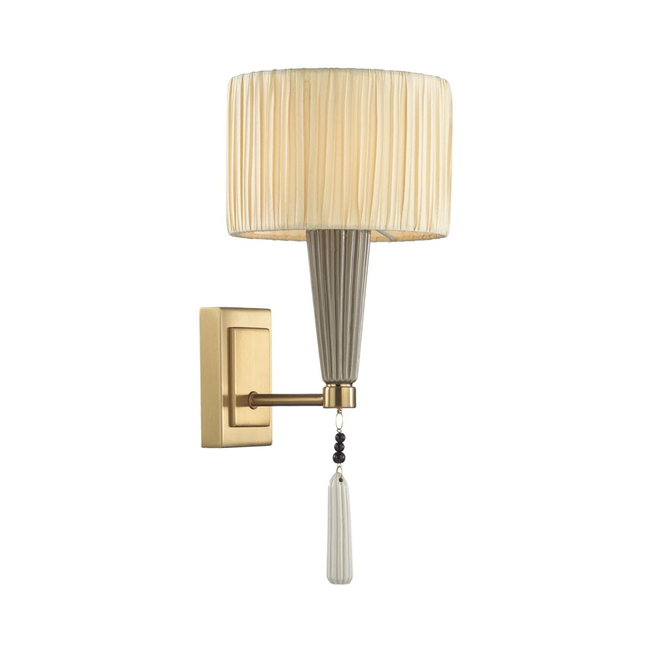 Odeon Light 5403/1W CLASSIC ODL_EX23 33 бронзовый/светло-коричневый/кремовый металл/керамика/ткань Бра E14 1*40W LATTE