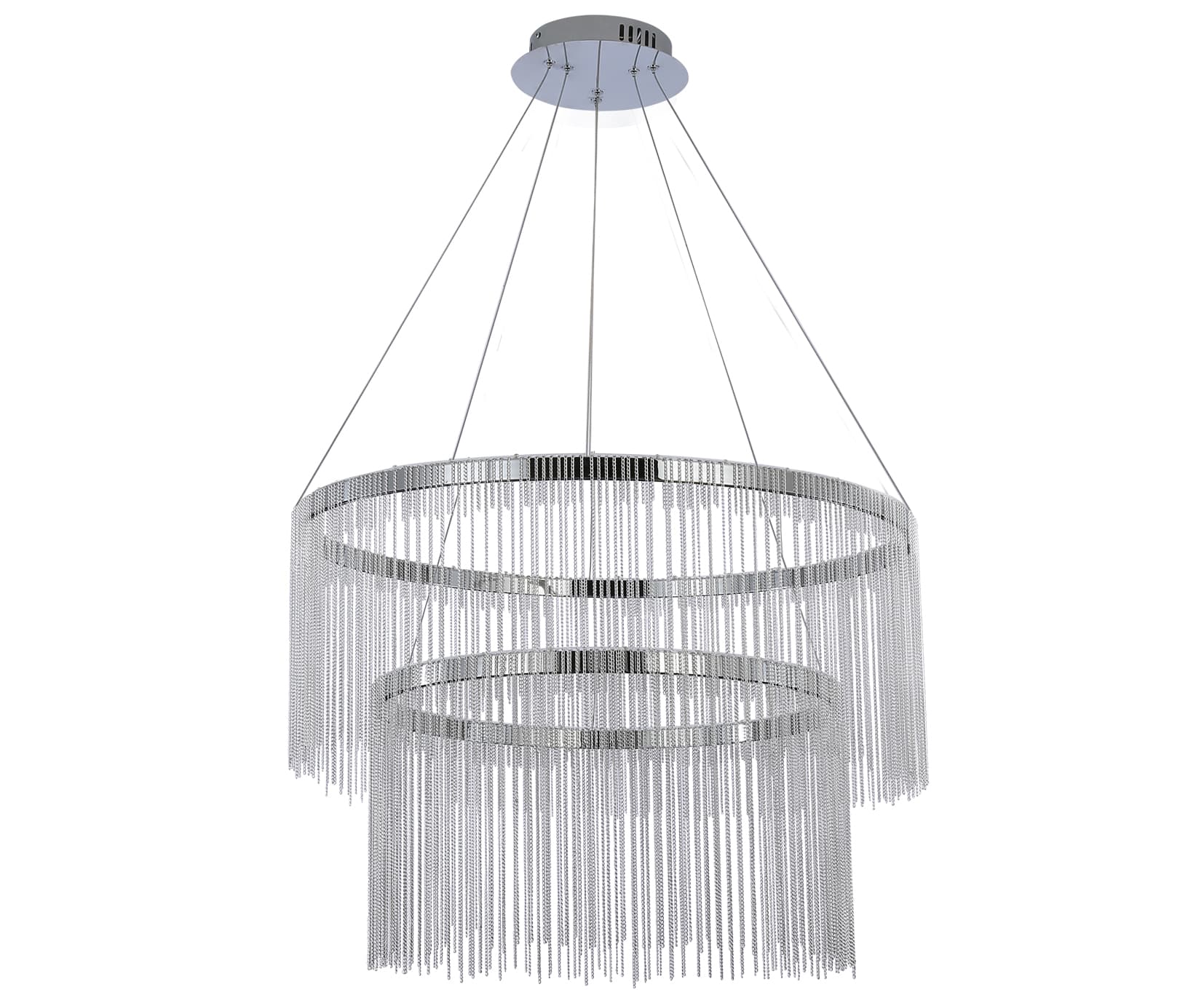 Kink Light 08260-60+40,02 Люстра Агни хром d60+40 h200 Led 60w (4000K)