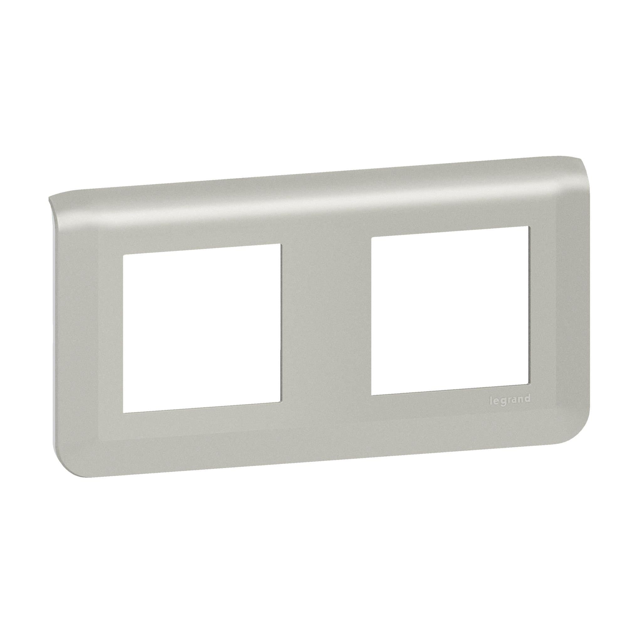 Legrand Mosaiс Рамка - Программа Mosaic - 2Х2 модуля - алюминий 079304L — миниатюра 3