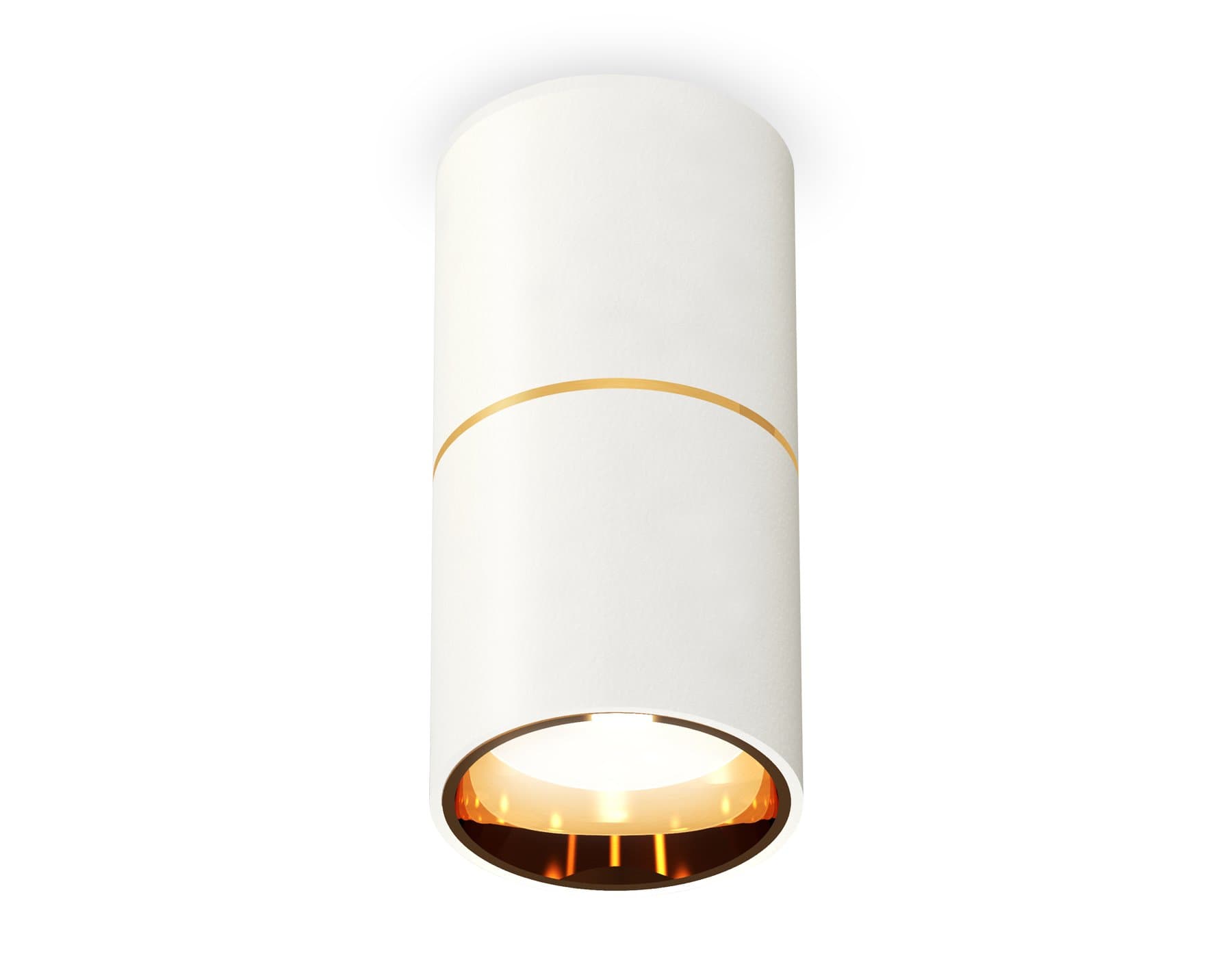 Ambrella Комплект накладного светильника XS6301082 SWH/PYG белый песок/золото желтое полированное MR16 GU5.3 (C6301, A2062, N6113) — миниатюра 1