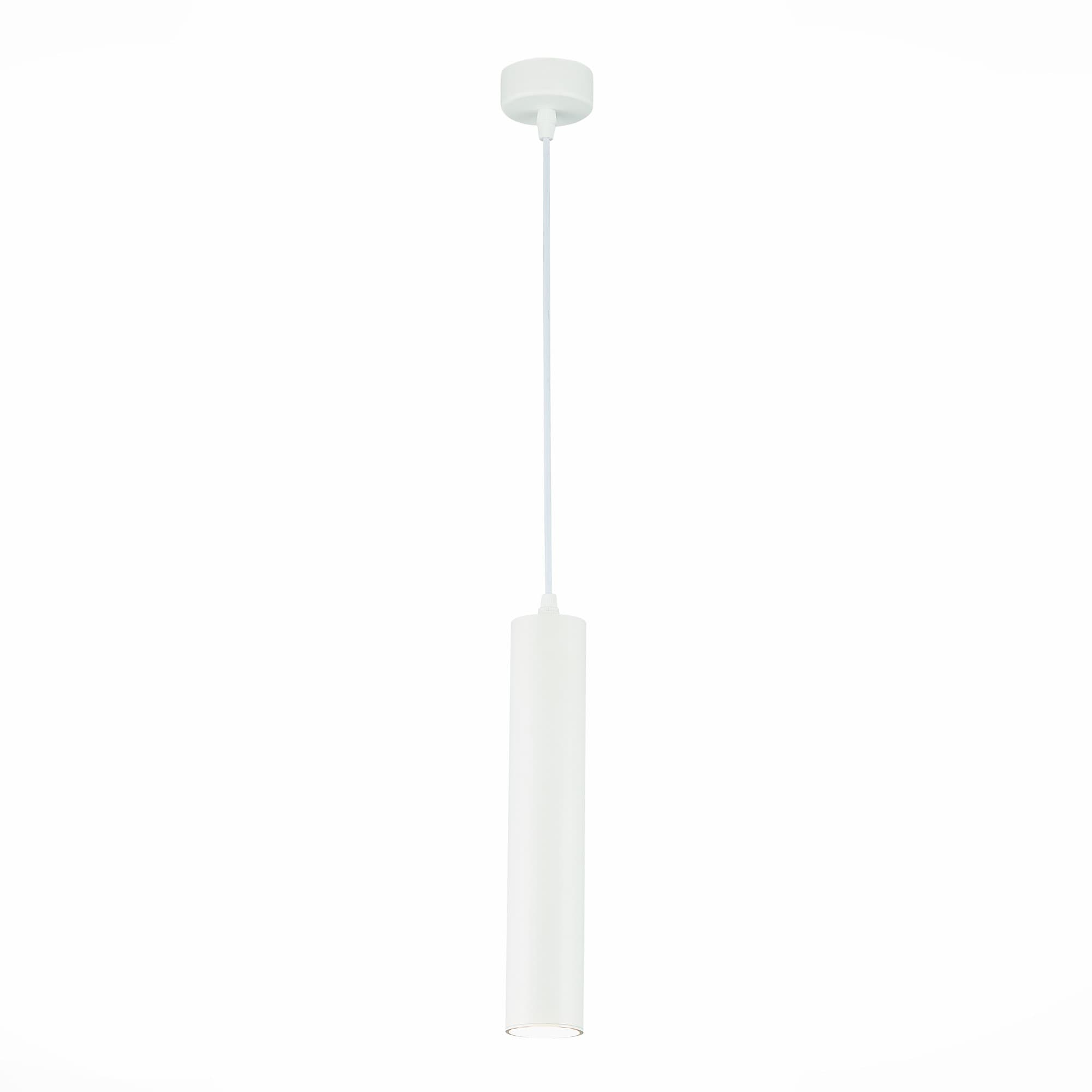 ST LUCE  ST151.503.01 Светильник подвесной Белый GU10 1*50W IP20 D54xH290 220V Без ламп