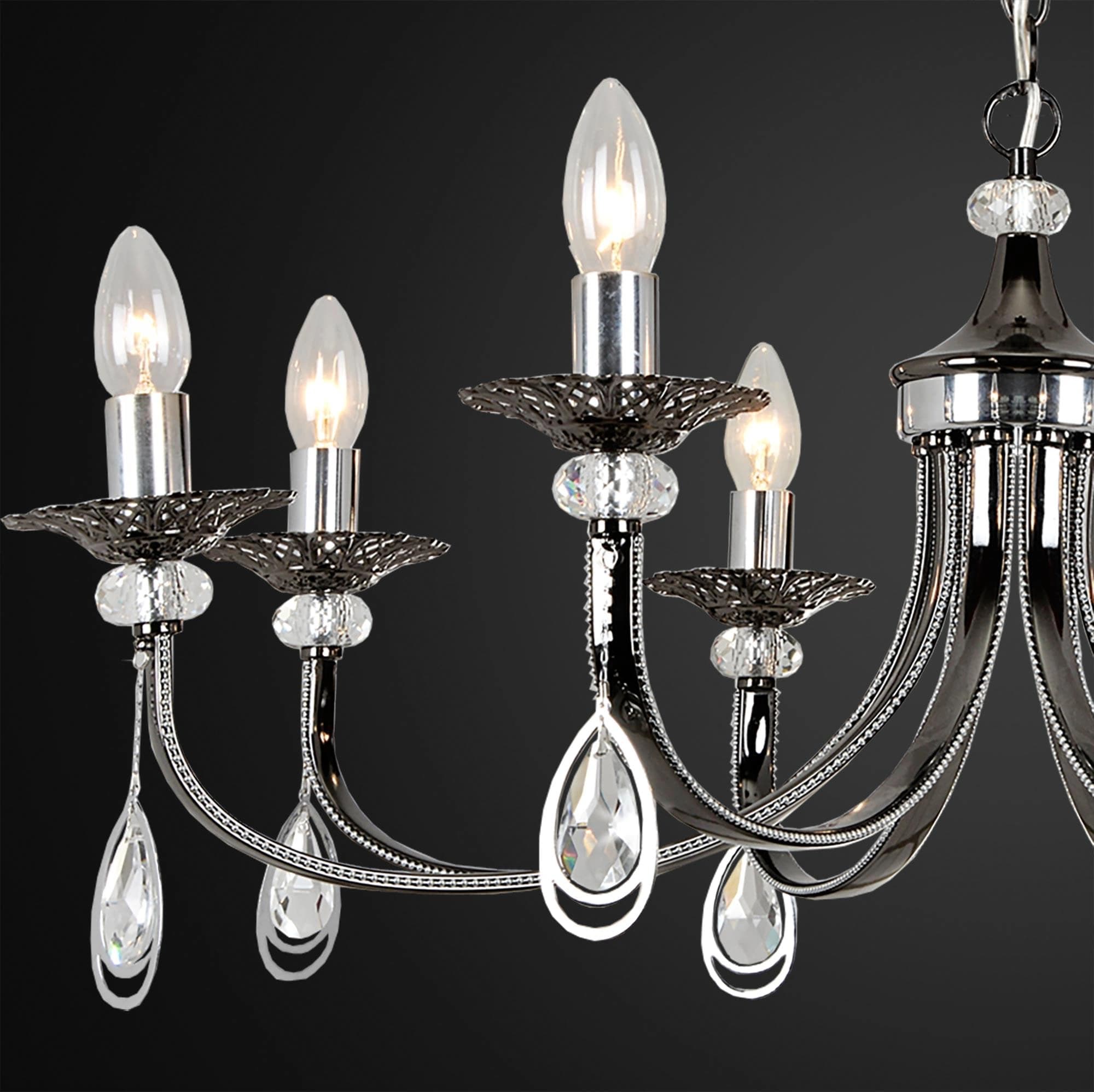 Citilux CL417181 Оксфорд Черн.Хром+Хром Светильник Люстра — миниатюра 3