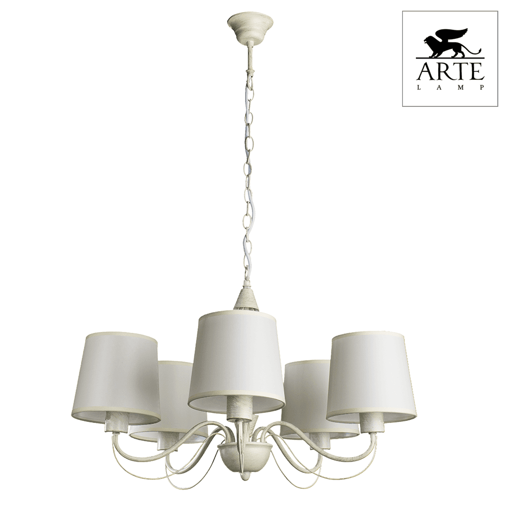Arte Lamp Orlean Белая Люстра 40W E27 A9310LM-5WG — миниатюра 2